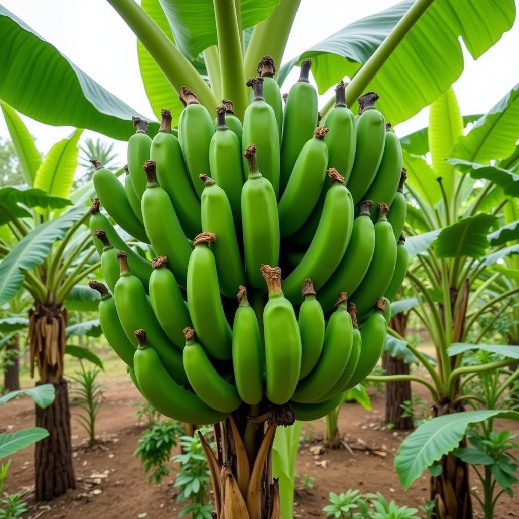 Gros Michel Banana Plant in a Nursery