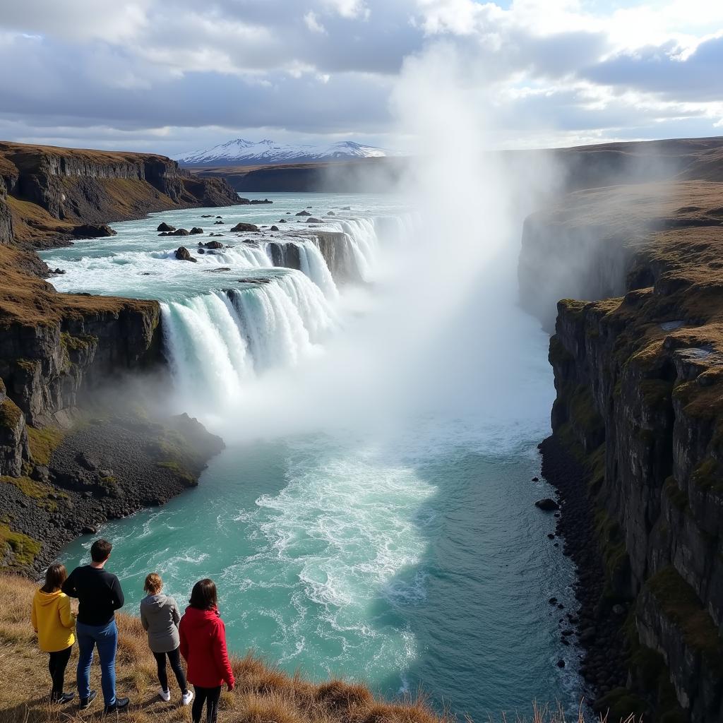 Gullfoss Waterfall on the Golden Circle