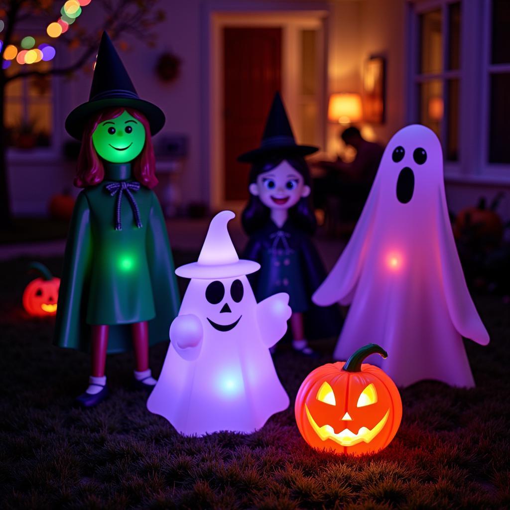 Trang trí Halloween bằng hình nộm bơm hơi