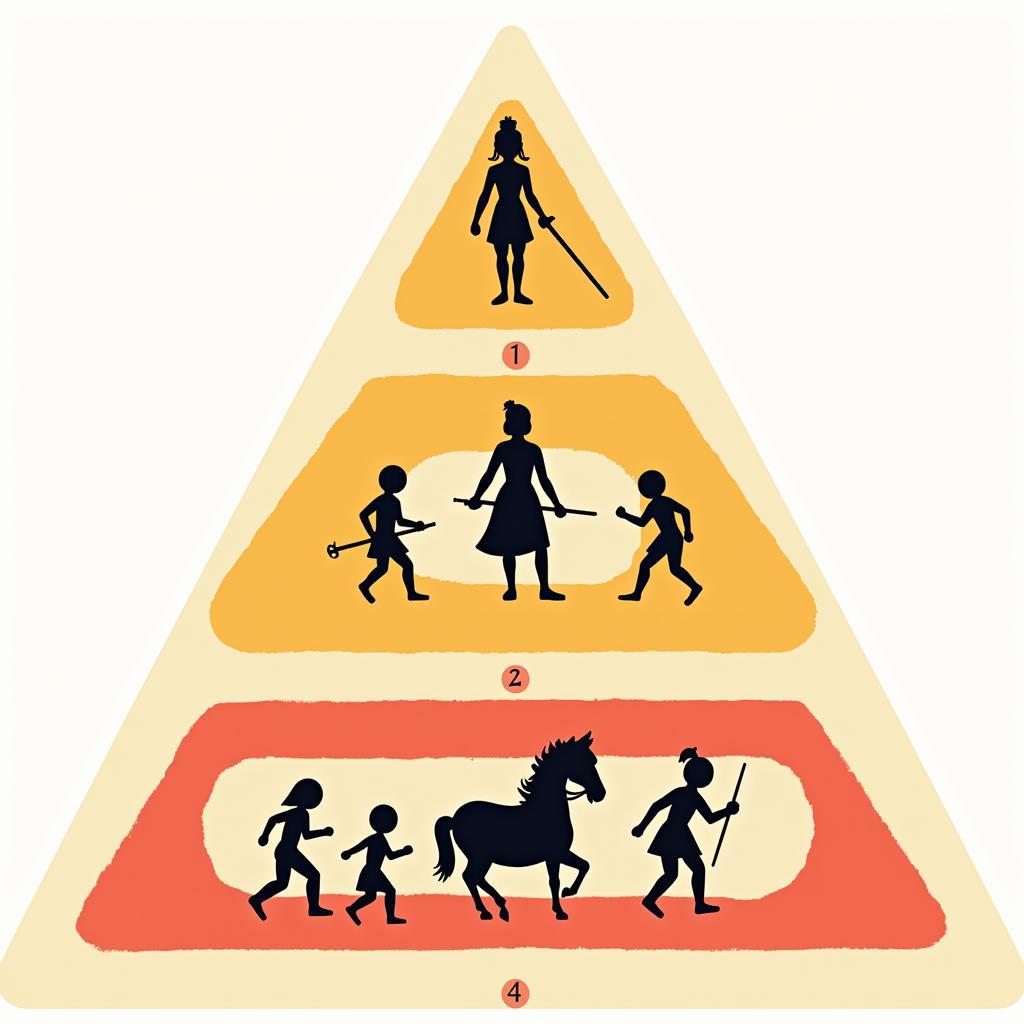 Illustration of the Hindu Caste System