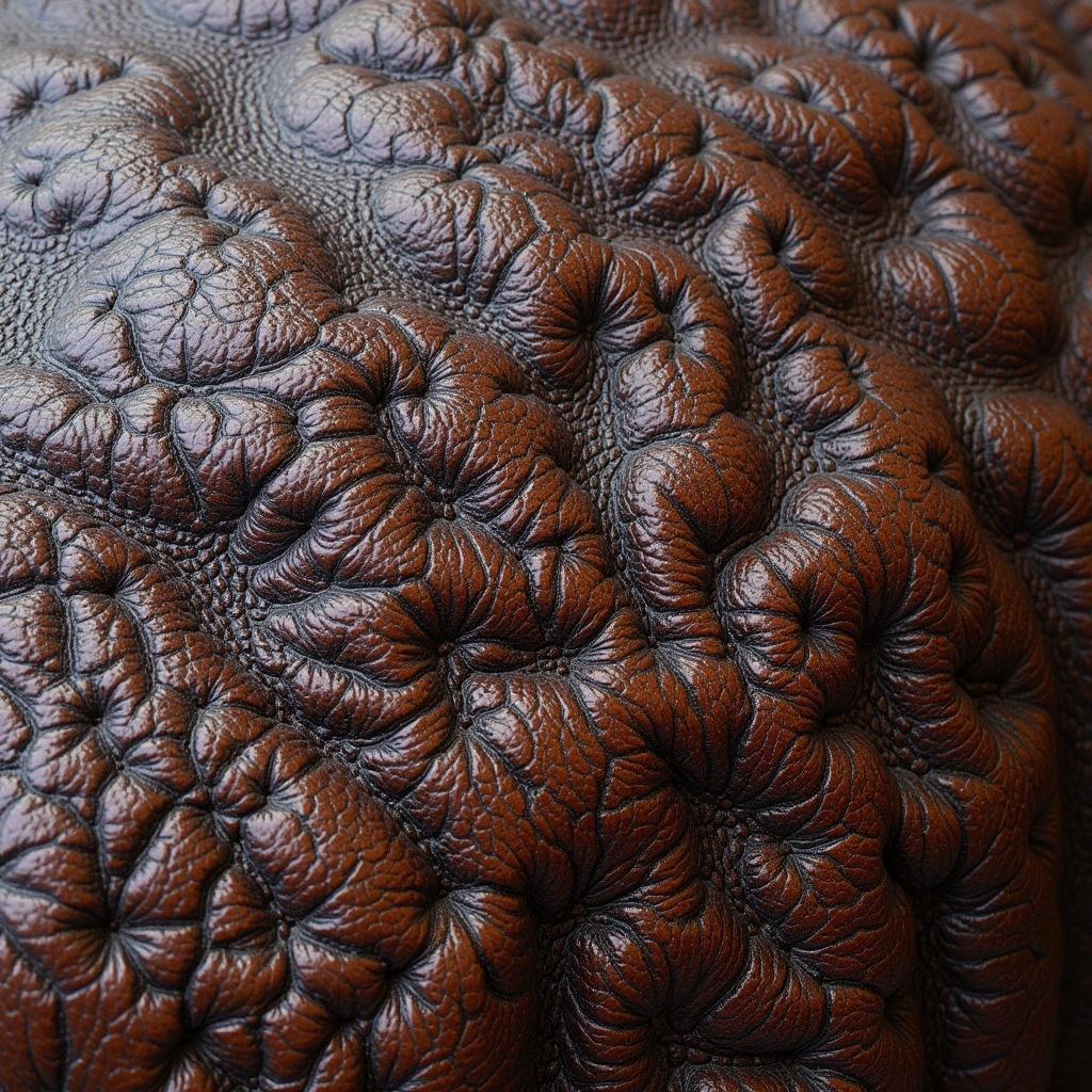 Close-up of hippopotamus hide