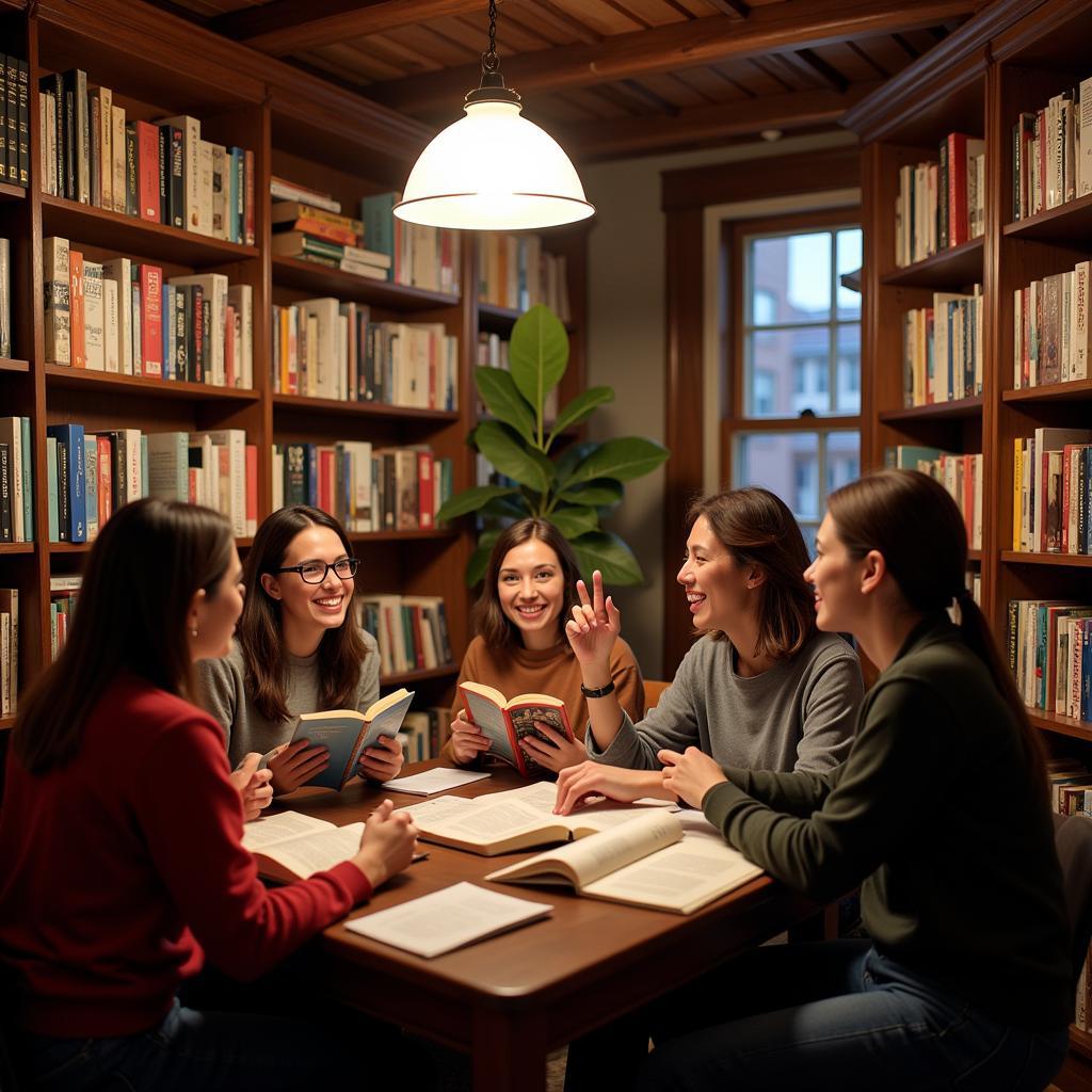 Hoạt động giao lưu tại book nook alley