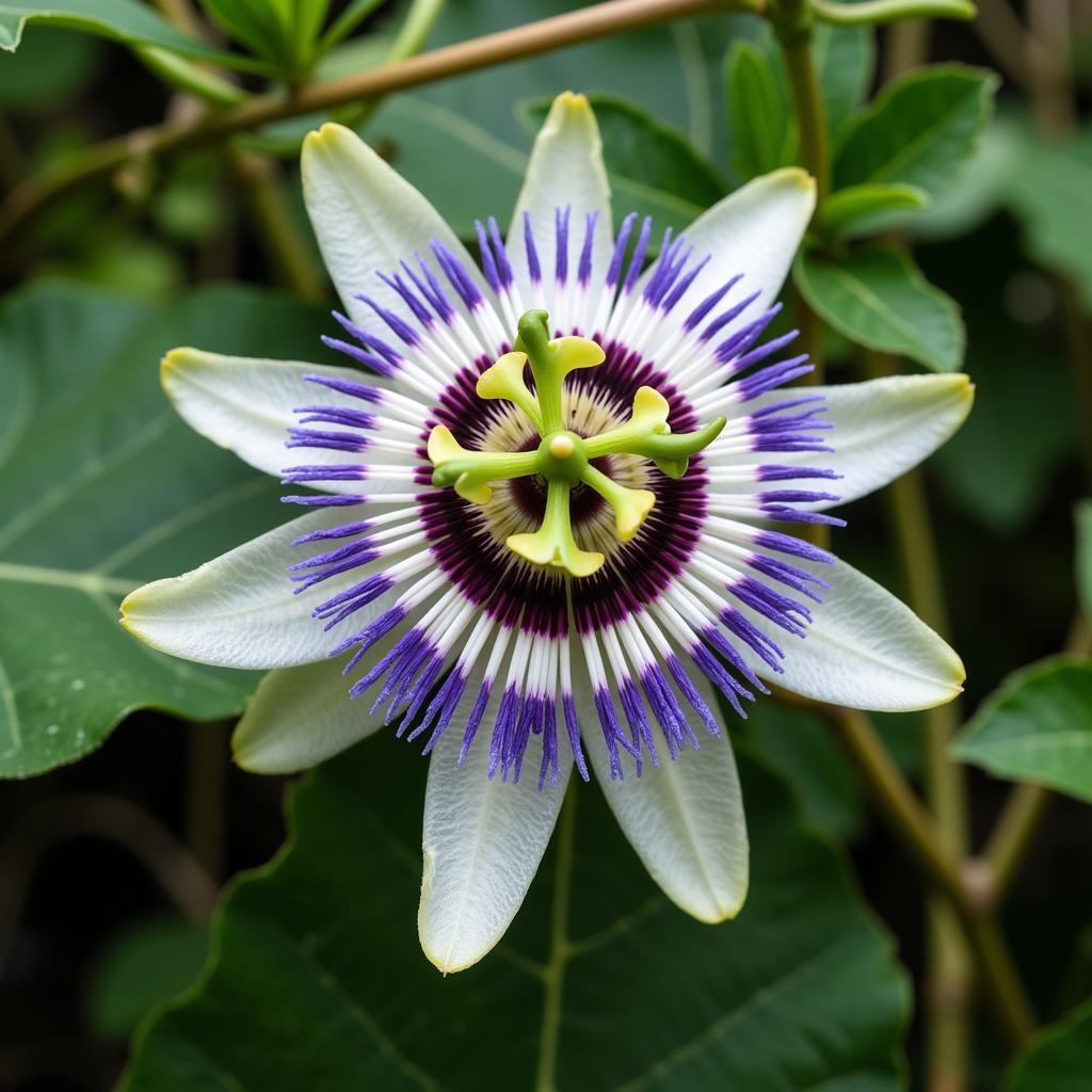 Tropical Passion Flower with Delicate Petals