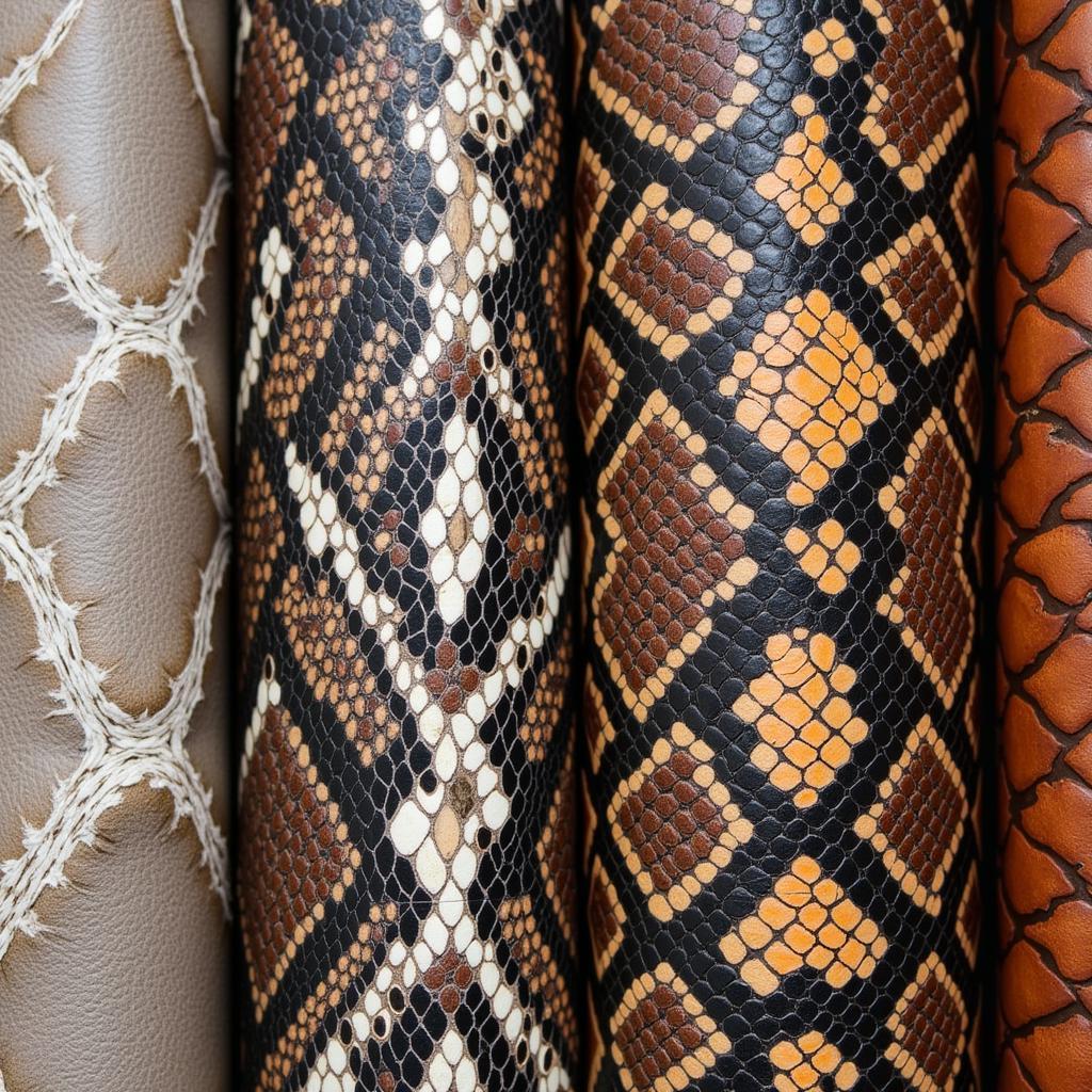 Hoa văn da rắn snakeskin độc đáo