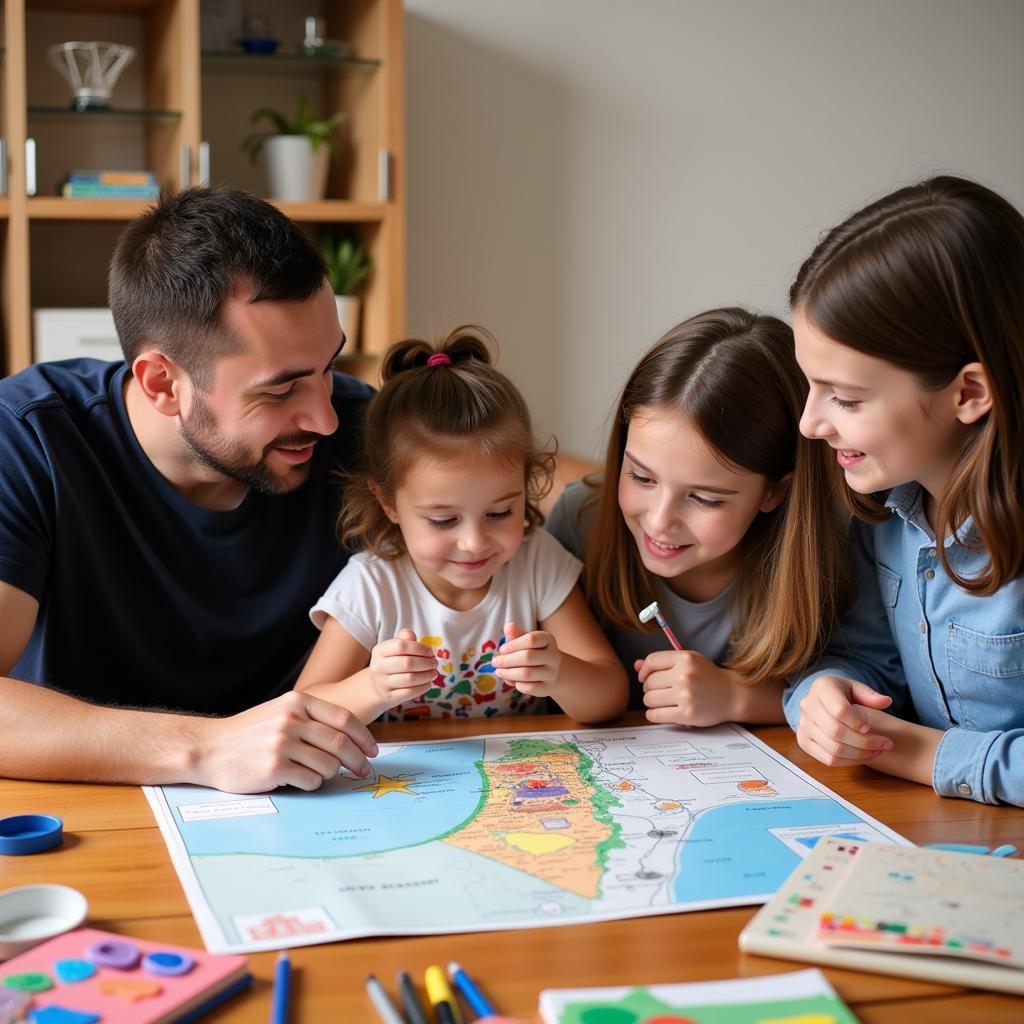 Family Fun with an Israel Map