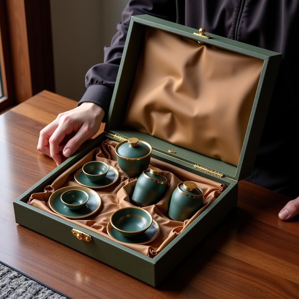 Beautifully Packaged Korean Tea Set Gift