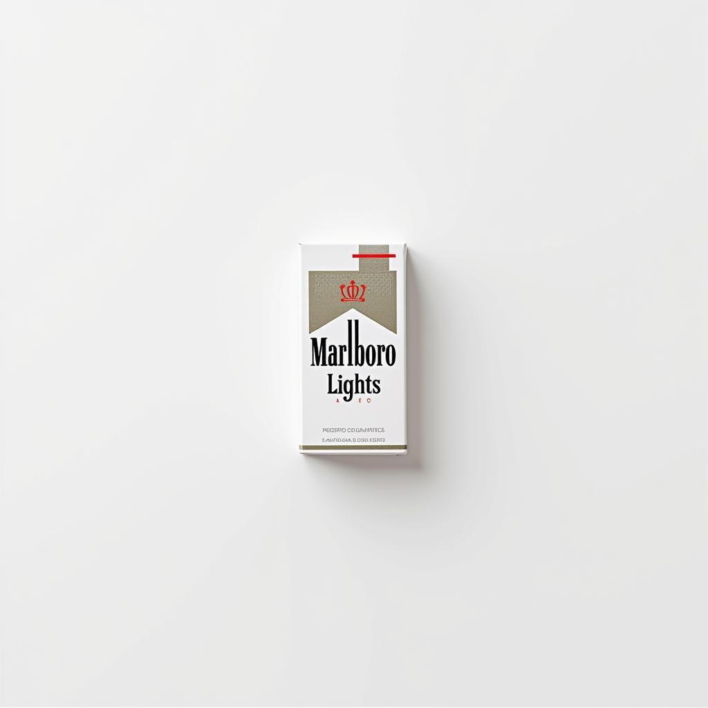 A pack of Marlboro Lights cigarettes.