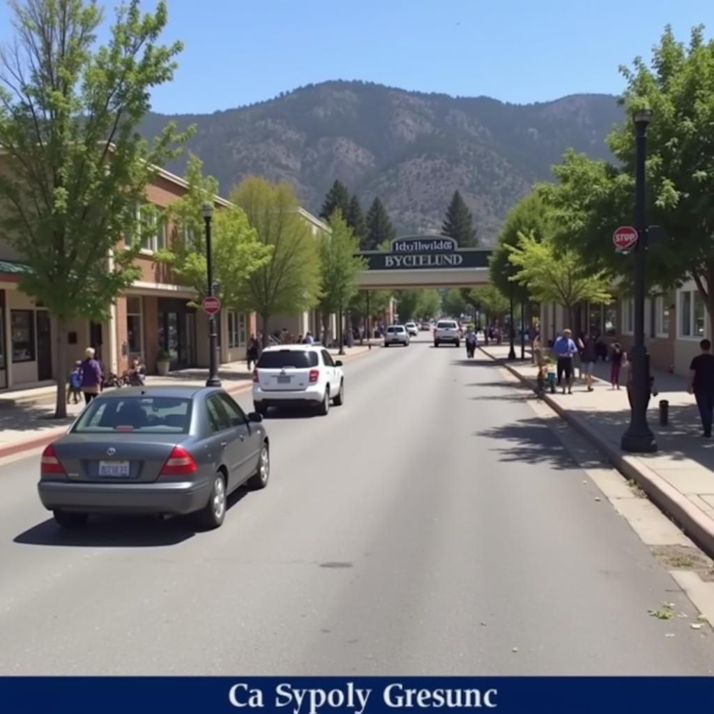 Live stream from a webcam positioned in Idyllwild's vibrant town center