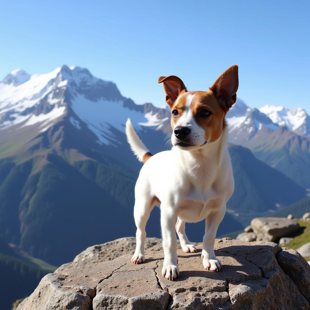 Chó Jack Russell Terrier Colorado chinh phục đỉnh núi