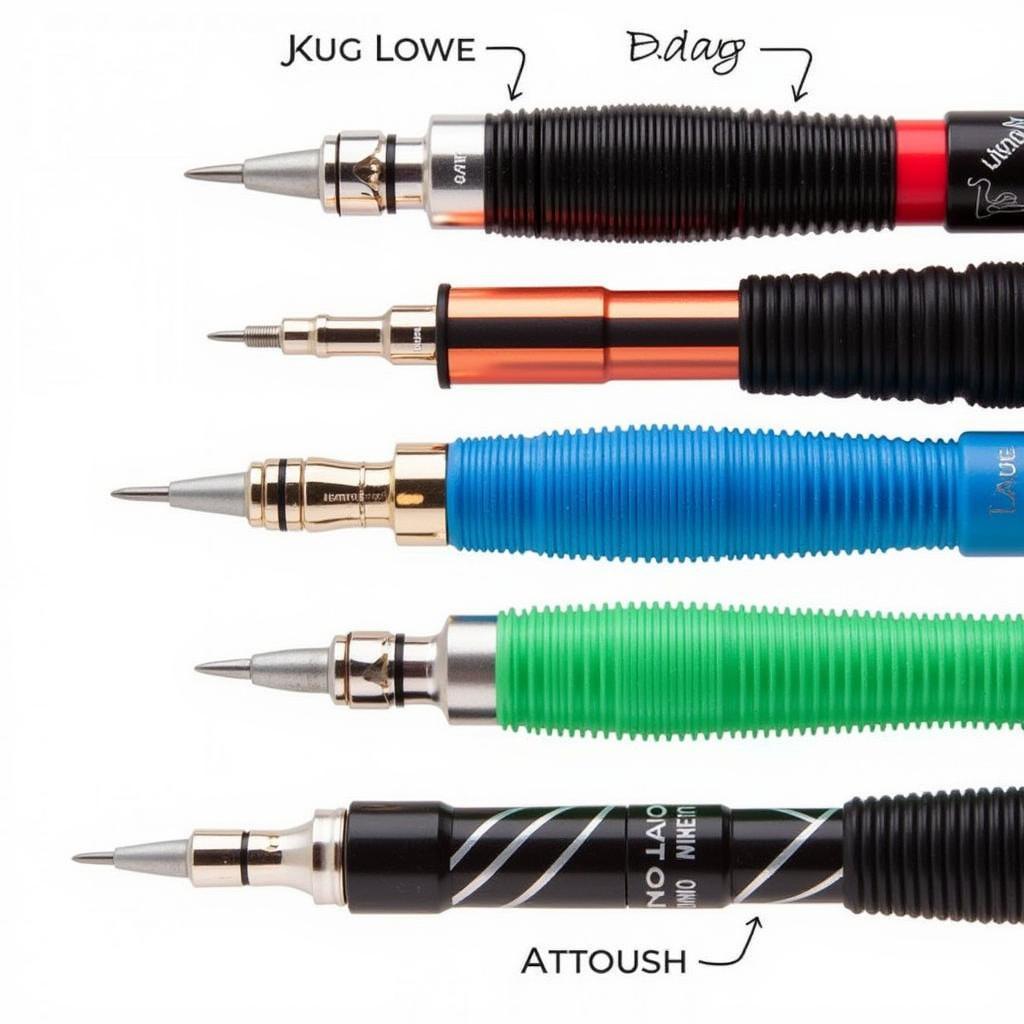 John Lowe darts showcasing different grip types