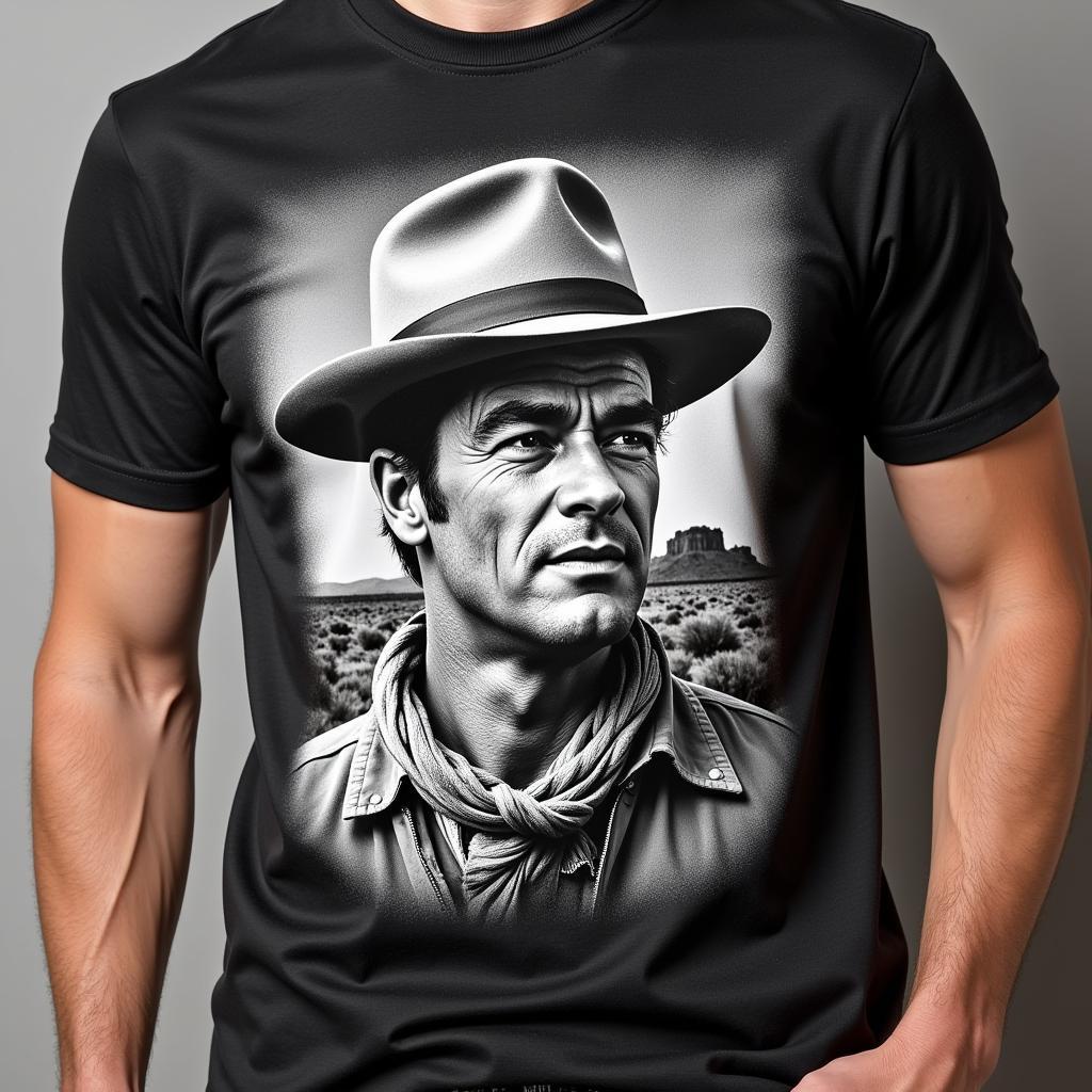 John Wayne T-shirt with Classic Design