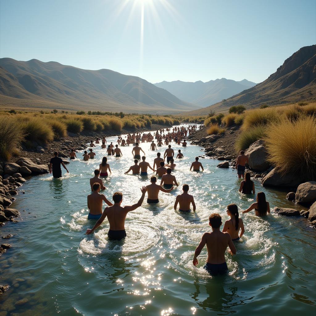 Jordan River Baptism Ceremony