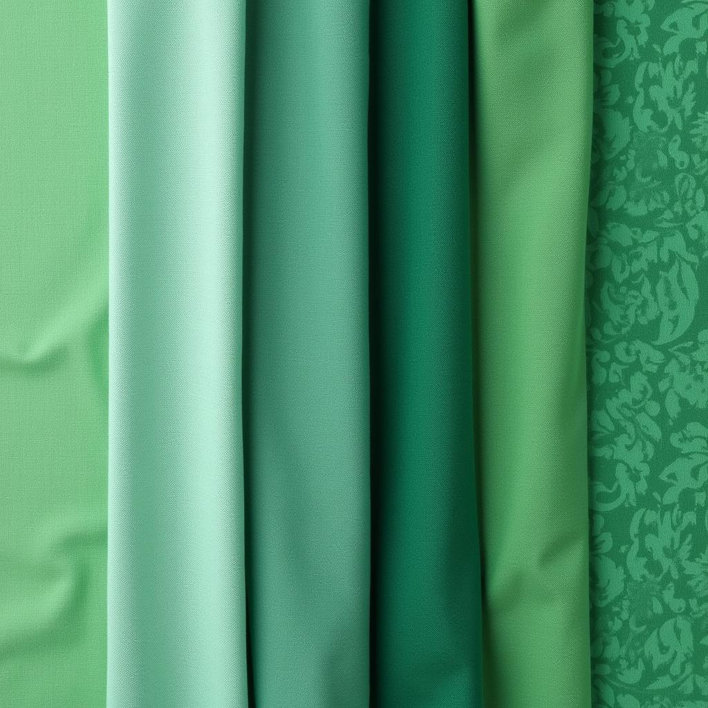 Various Fabric Options for Kelly Green Tablecloths 