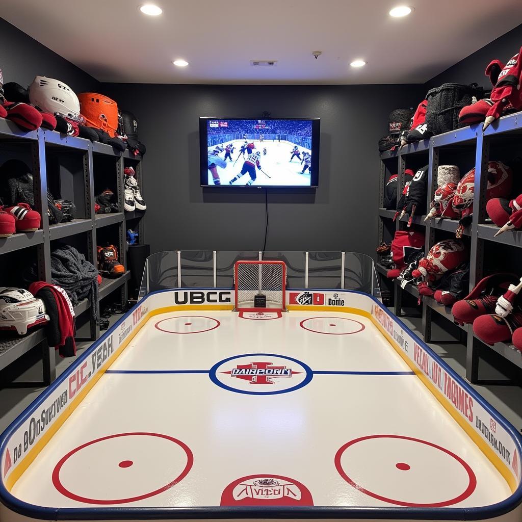 Không Gian Hockey Basement Lý Tưởng