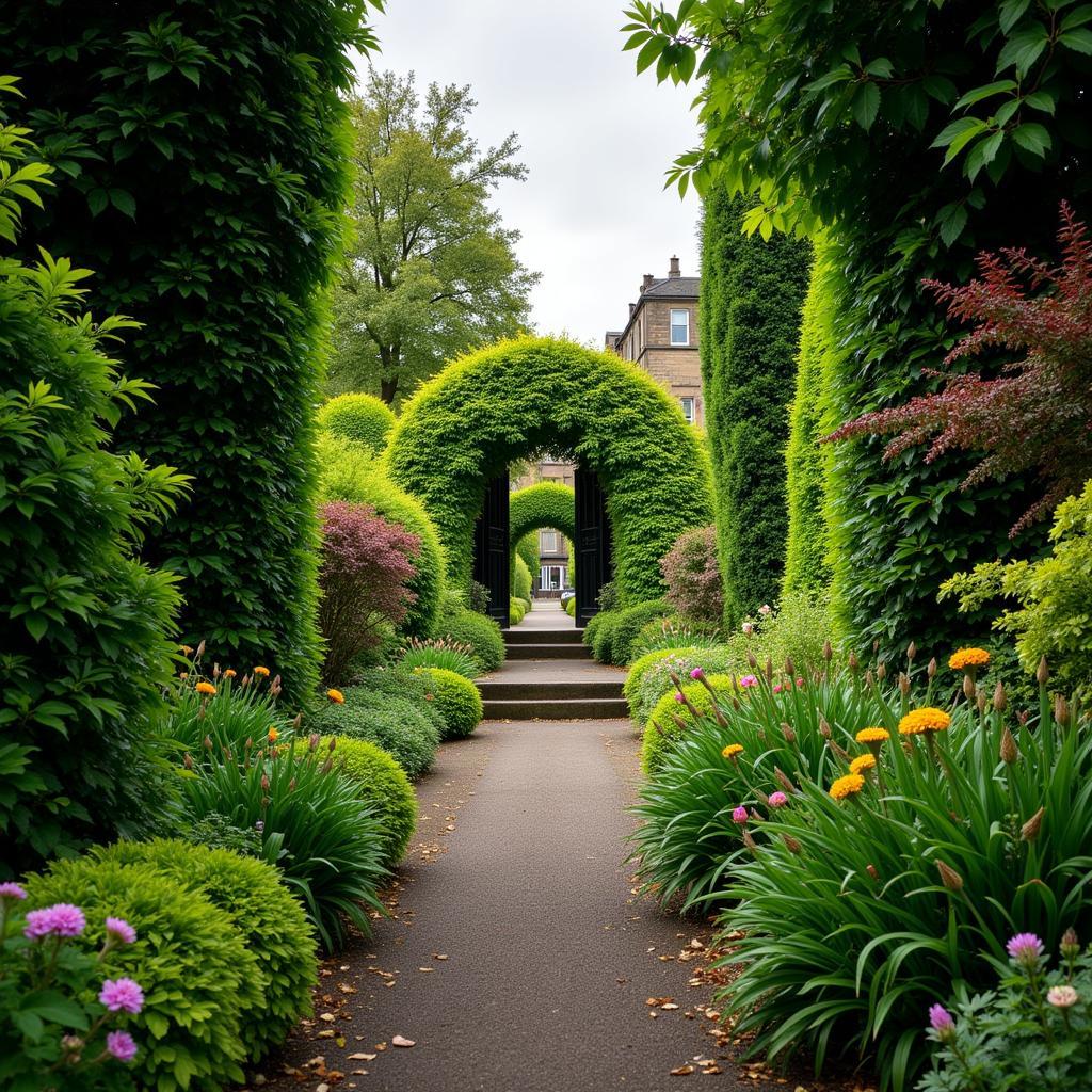 Không gian xanh mát tại The Hedges Edinburgh