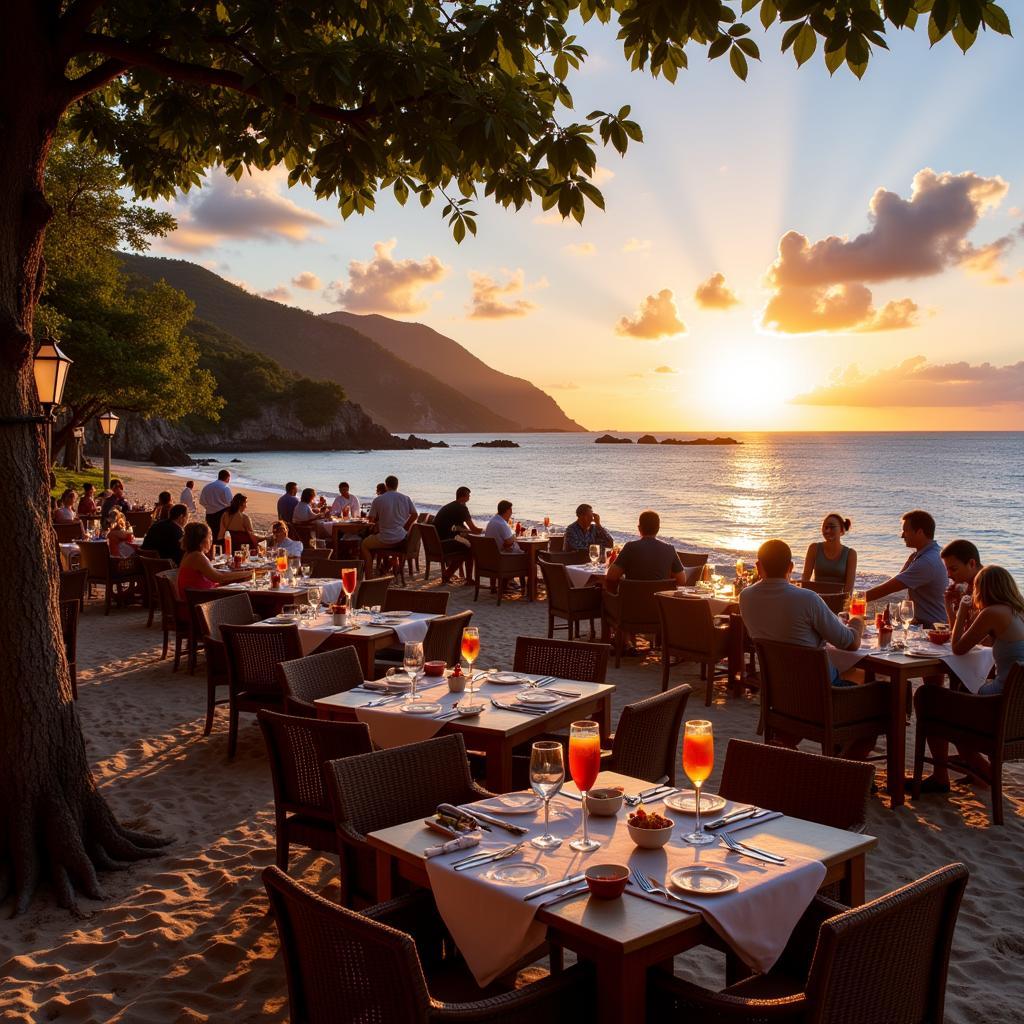 Dining by the Beach in Saint Martin