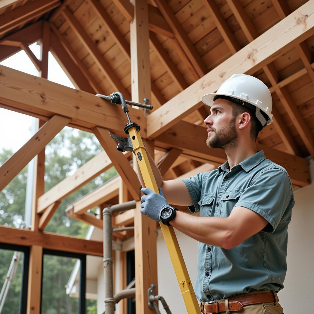 Inspecting Roof Structure