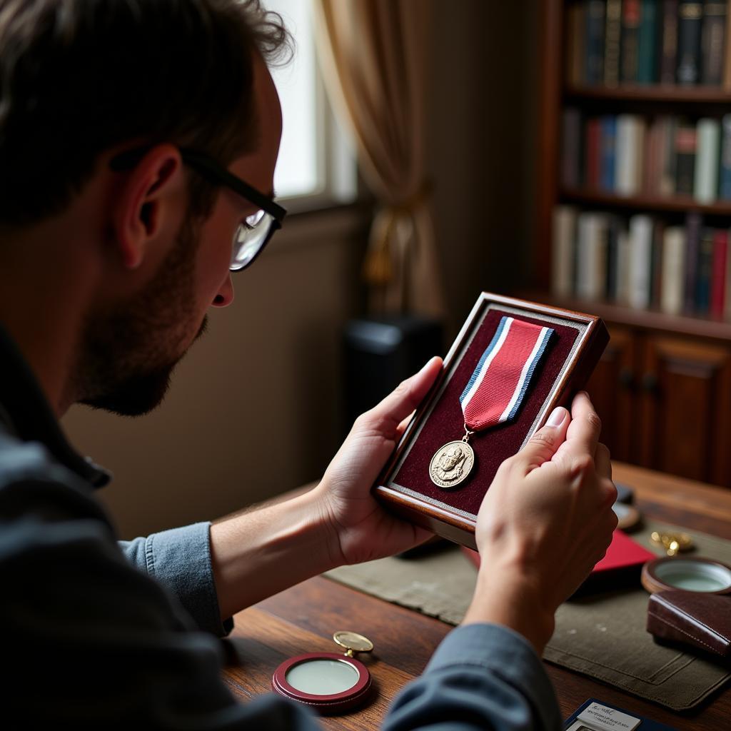 Authenticating World War II medals