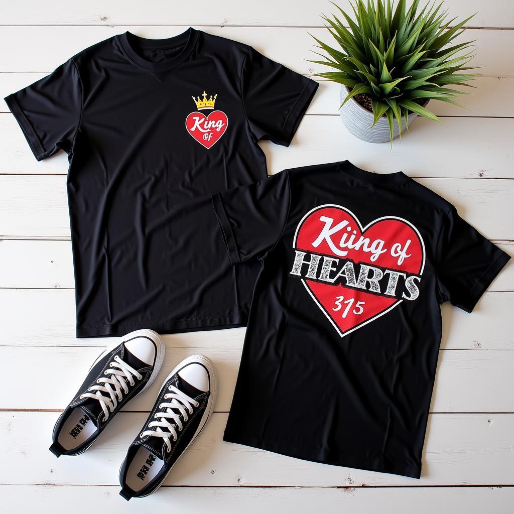 Thiết kế áo King of Hearts Shirt