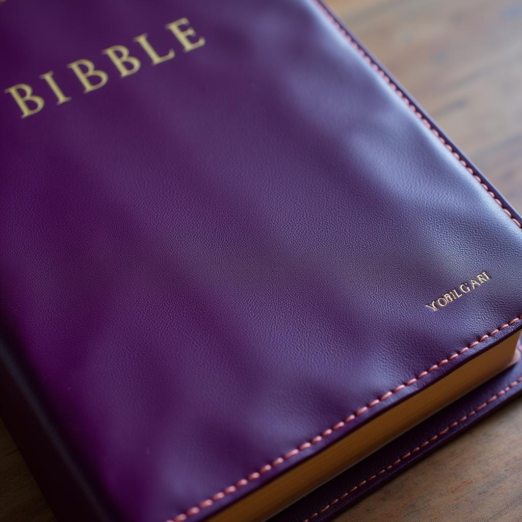 Purple Leather Bible