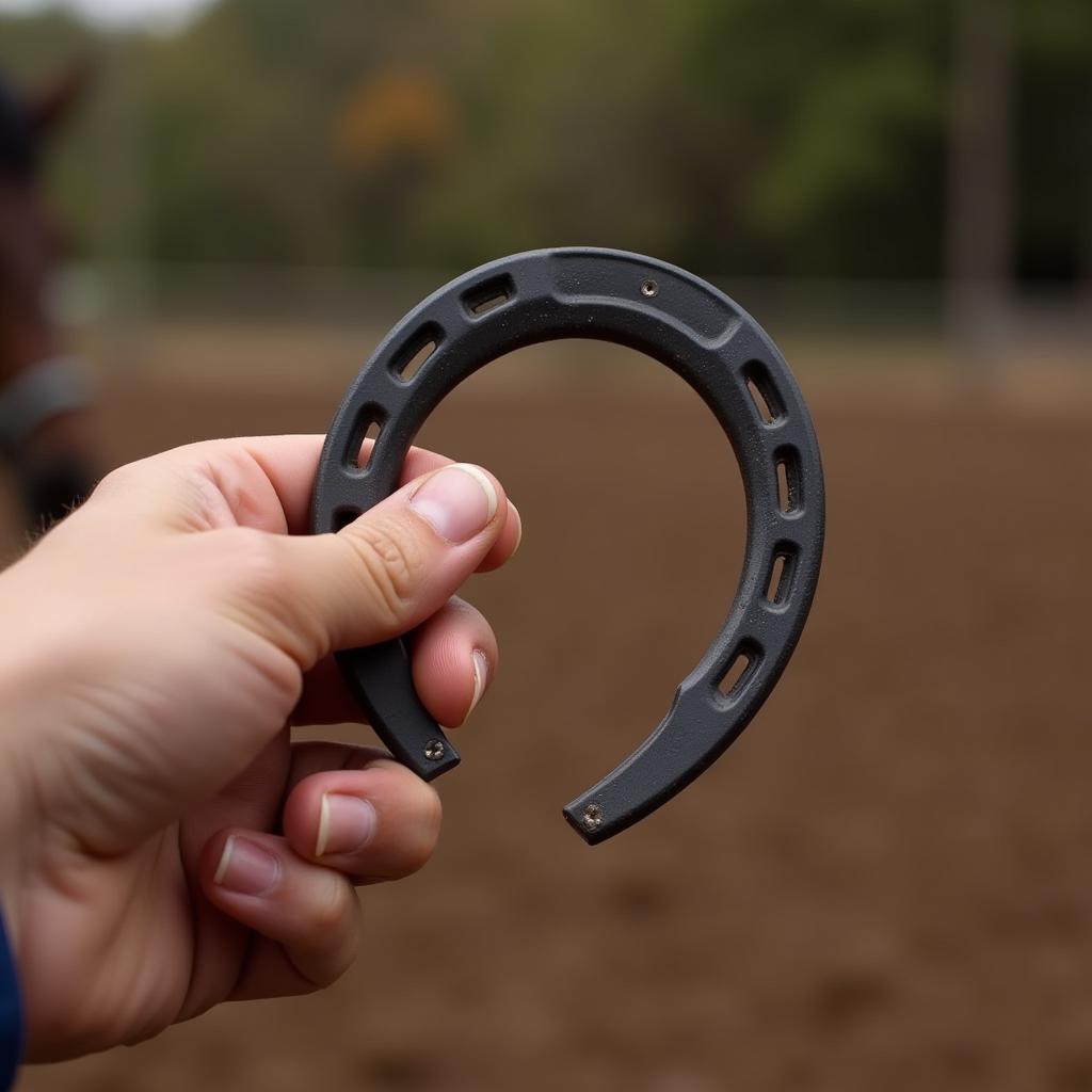 Accurate Horseshoe Throwing with Drill Technique