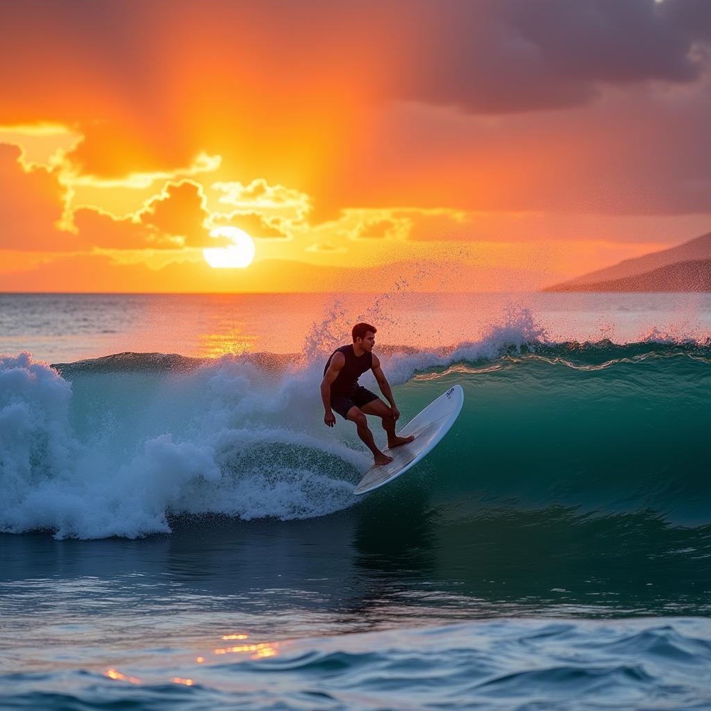 Lướt sóng ở Hawaii