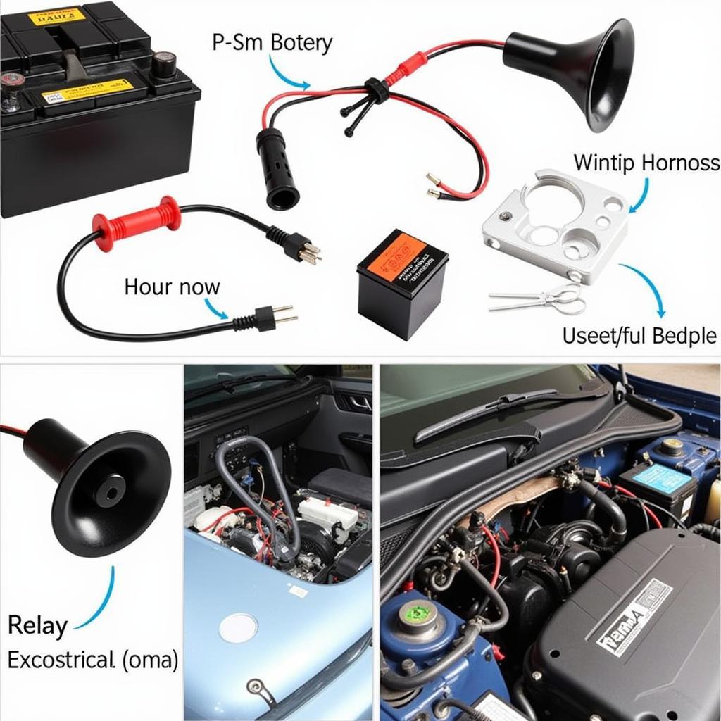 Installing a car horn kit