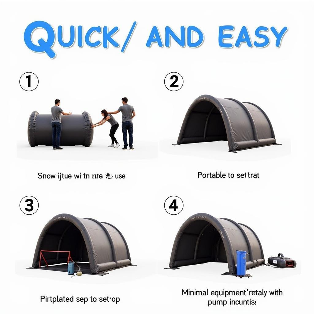 Lắp Đặt Inflatable Stage Cover Nhanh Chóng và Dễ Dàng