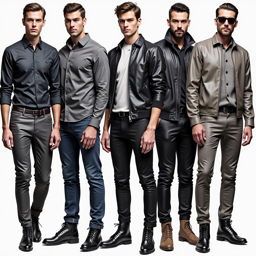 Latex Menswear Styles and Designs