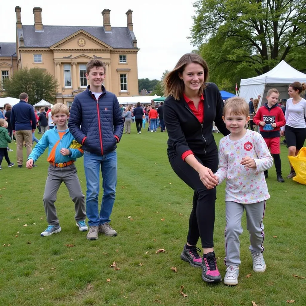 Gia đình vui chơi tại lễ hội Oxford Carnival 2024