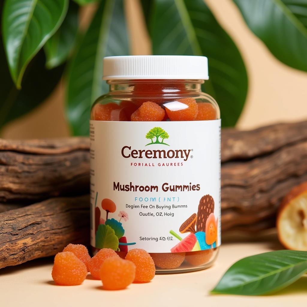 Lọ kẹo dẻo nấm Ceremony Mushroom Gummies