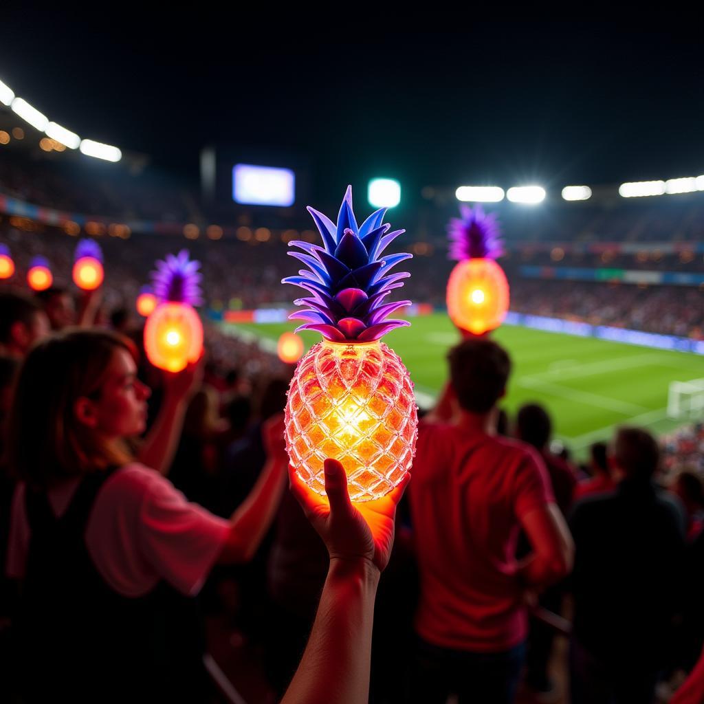 Led Pineapple tỏa sáng rực rỡ trên khán đài