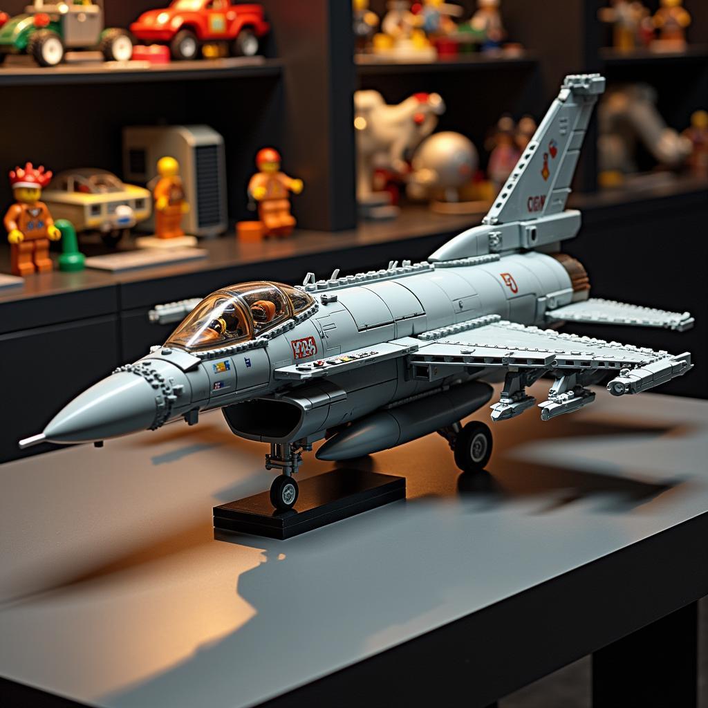 Mô hình LEGO Fighter Jet F-16 hoàn thành