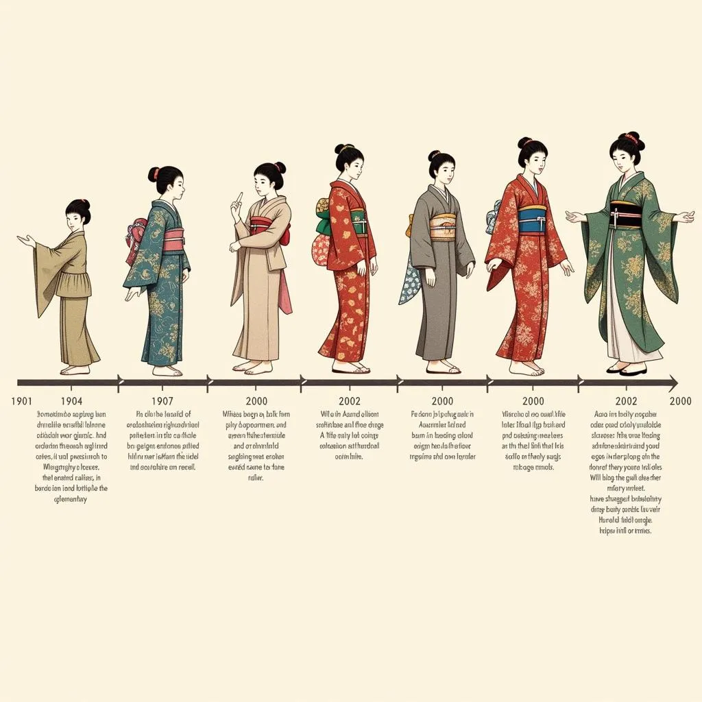 Lịch sử hình thành kimono qua các thời kỳ