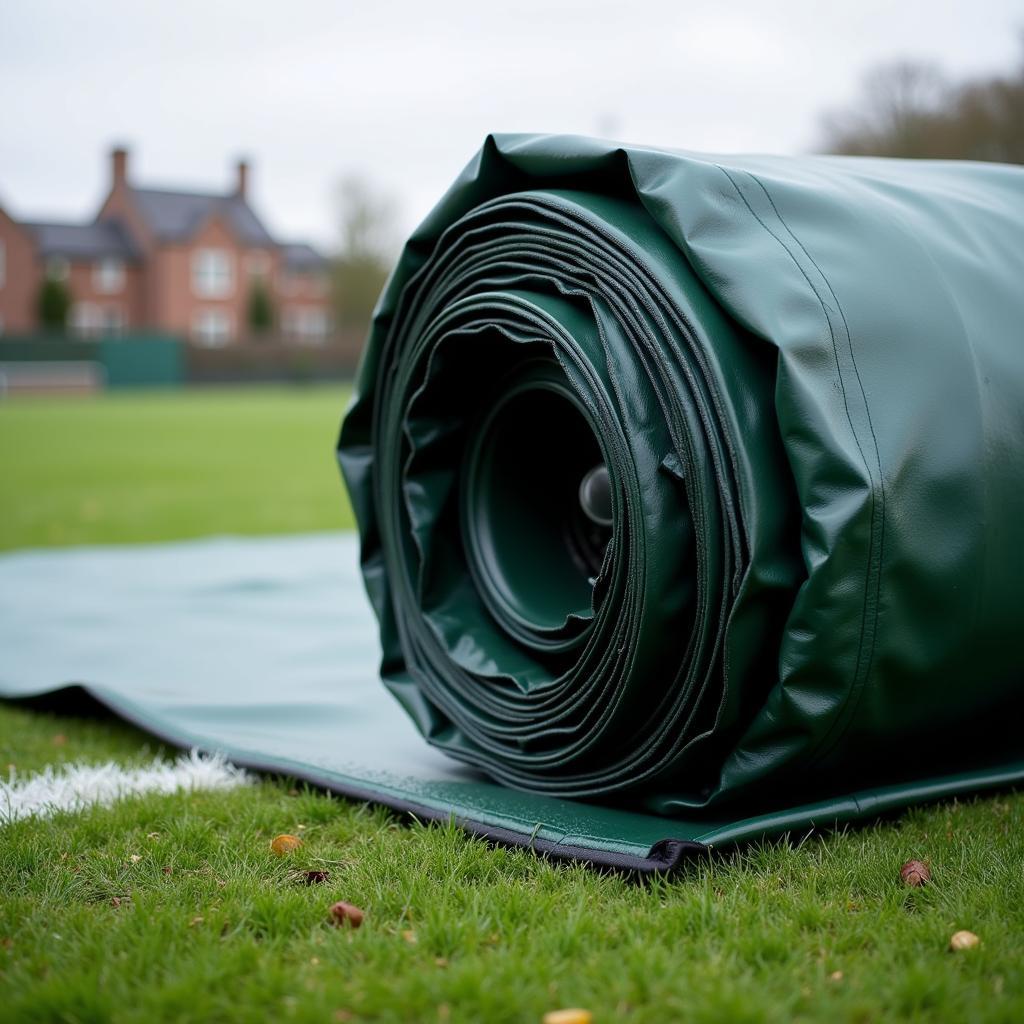 Waterproof football pitch cover in Aberdeen