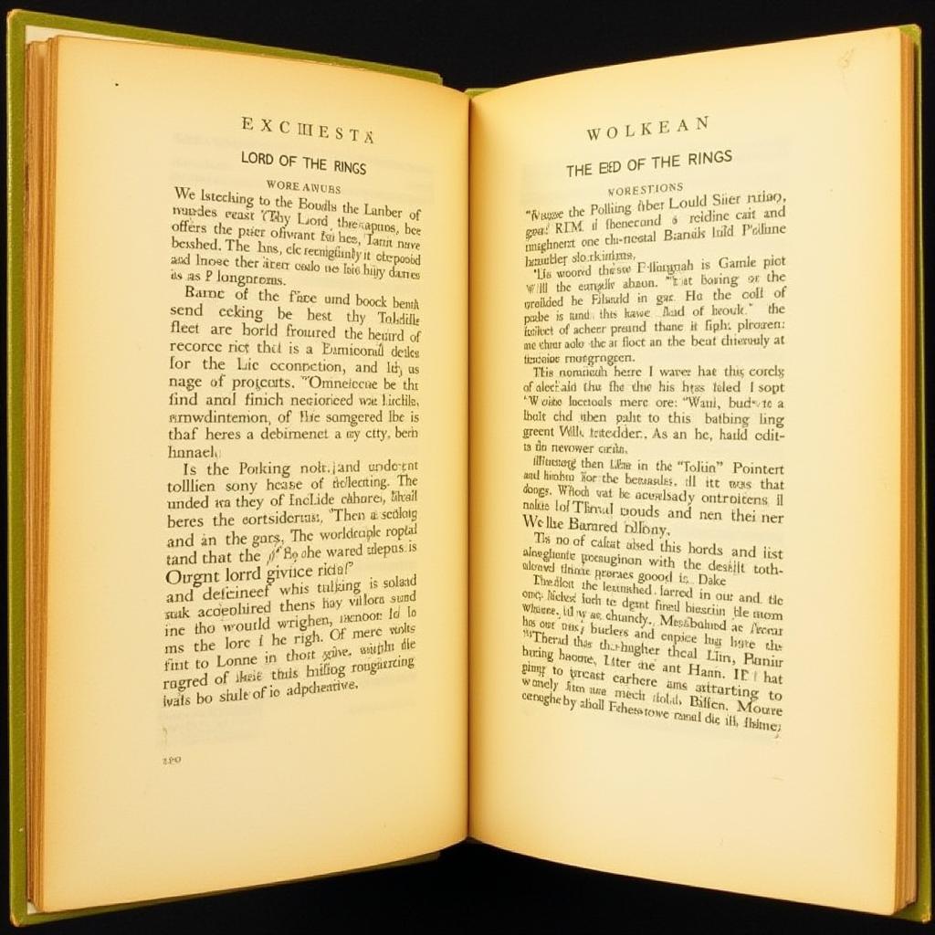 Lord of the Rings First Edition Interior Pages