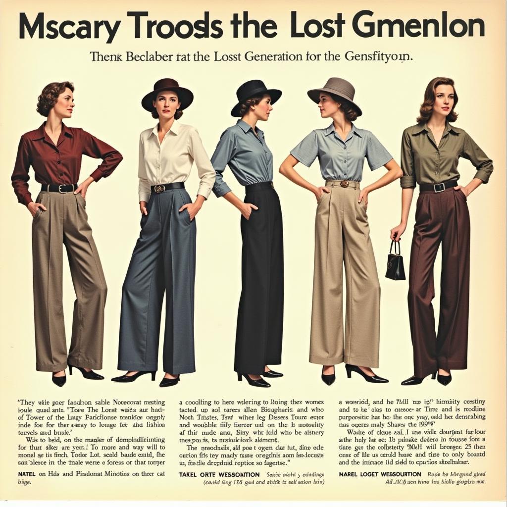 Lost Generation Pants on Women