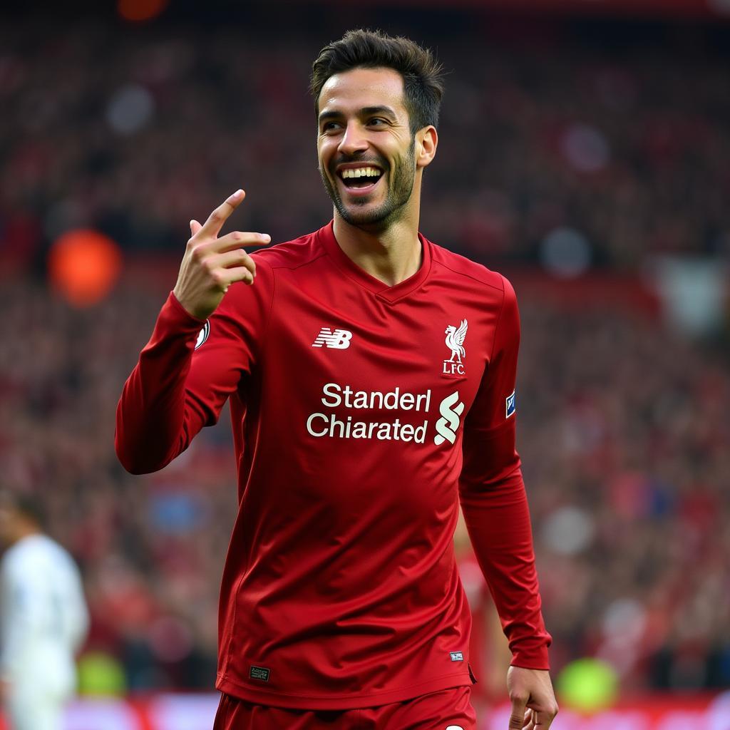 Luis Garcia trong màu áo Liverpool