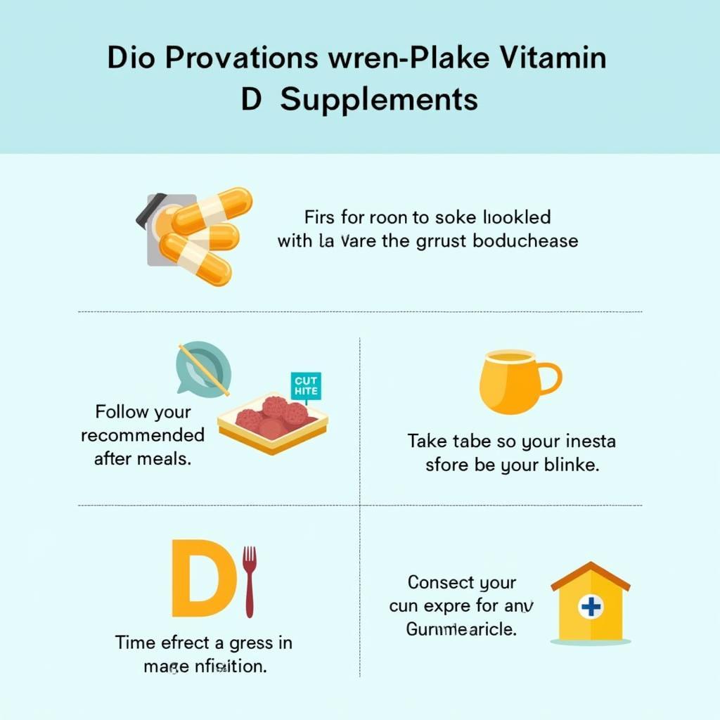 Lưu ý khi sử dụng viên uống vitamin D