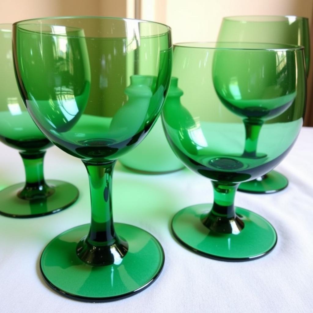 Bristol Green Wine Glasses Set