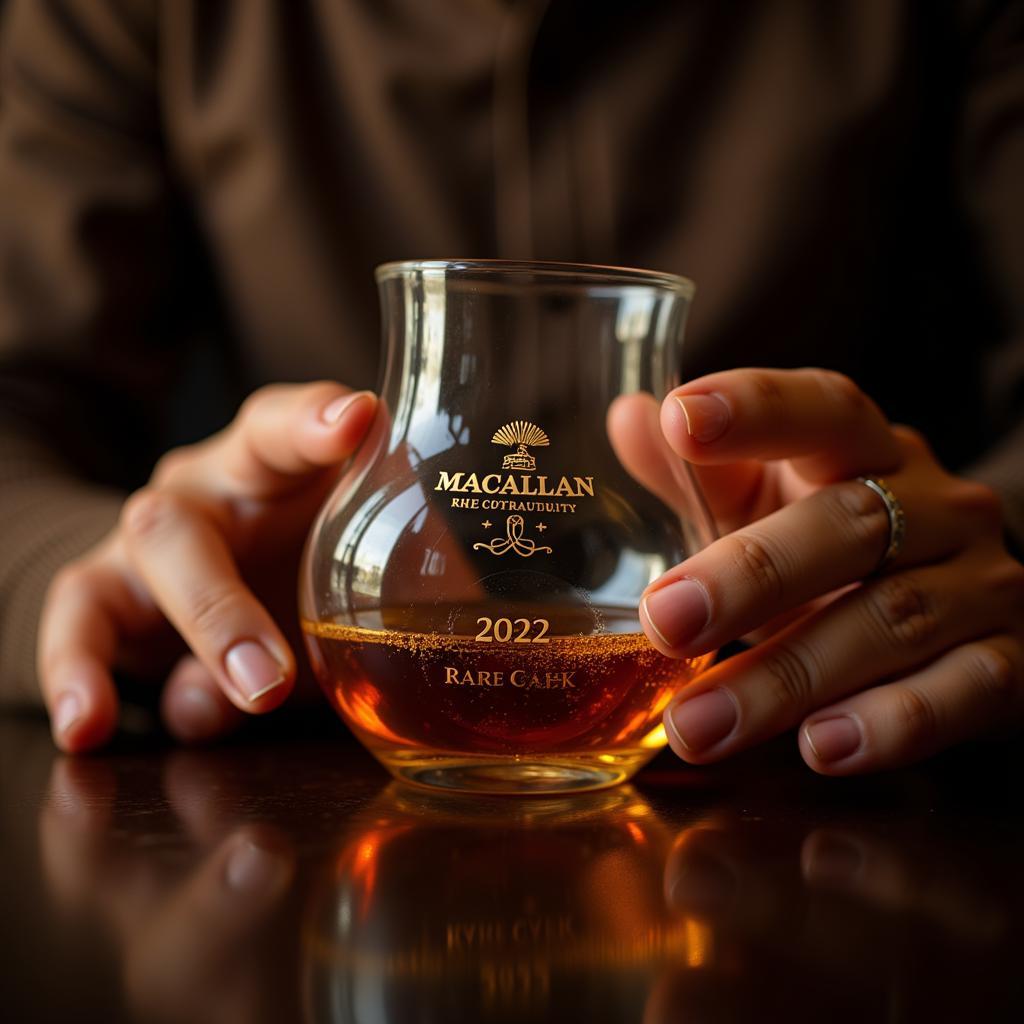 Macallan 2022 Rare Cask thưởng thức