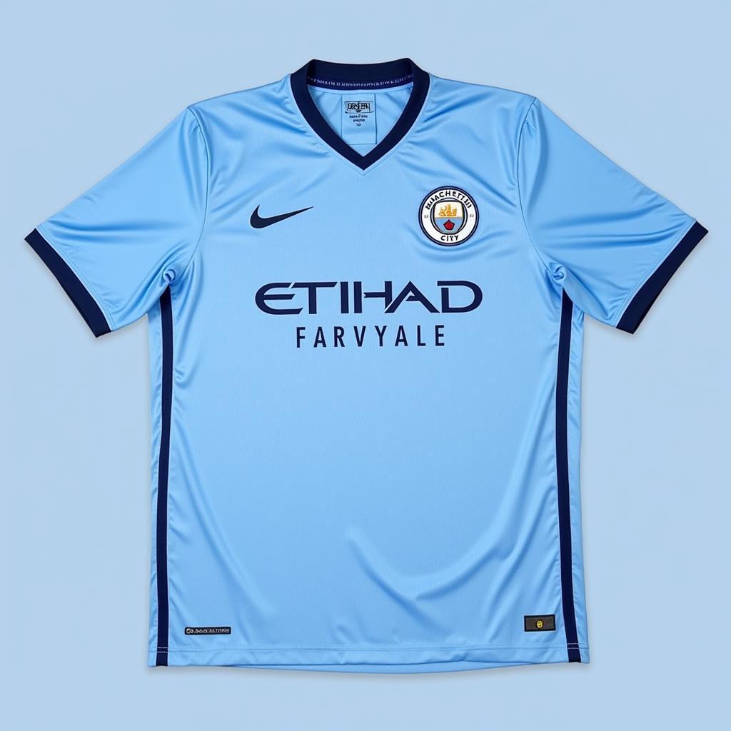 Áo đấu Man City 2017 màu xanh da trời