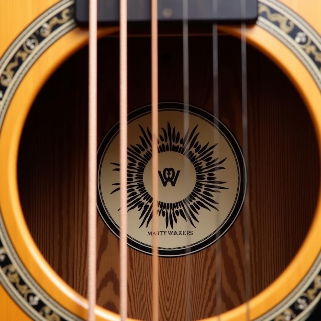 Martin N20 Guitar Close Up Soundhole