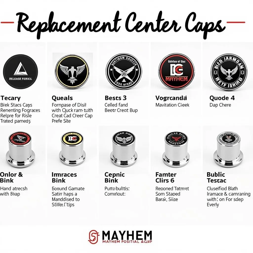 Mayhem Replacement Center Caps Variety