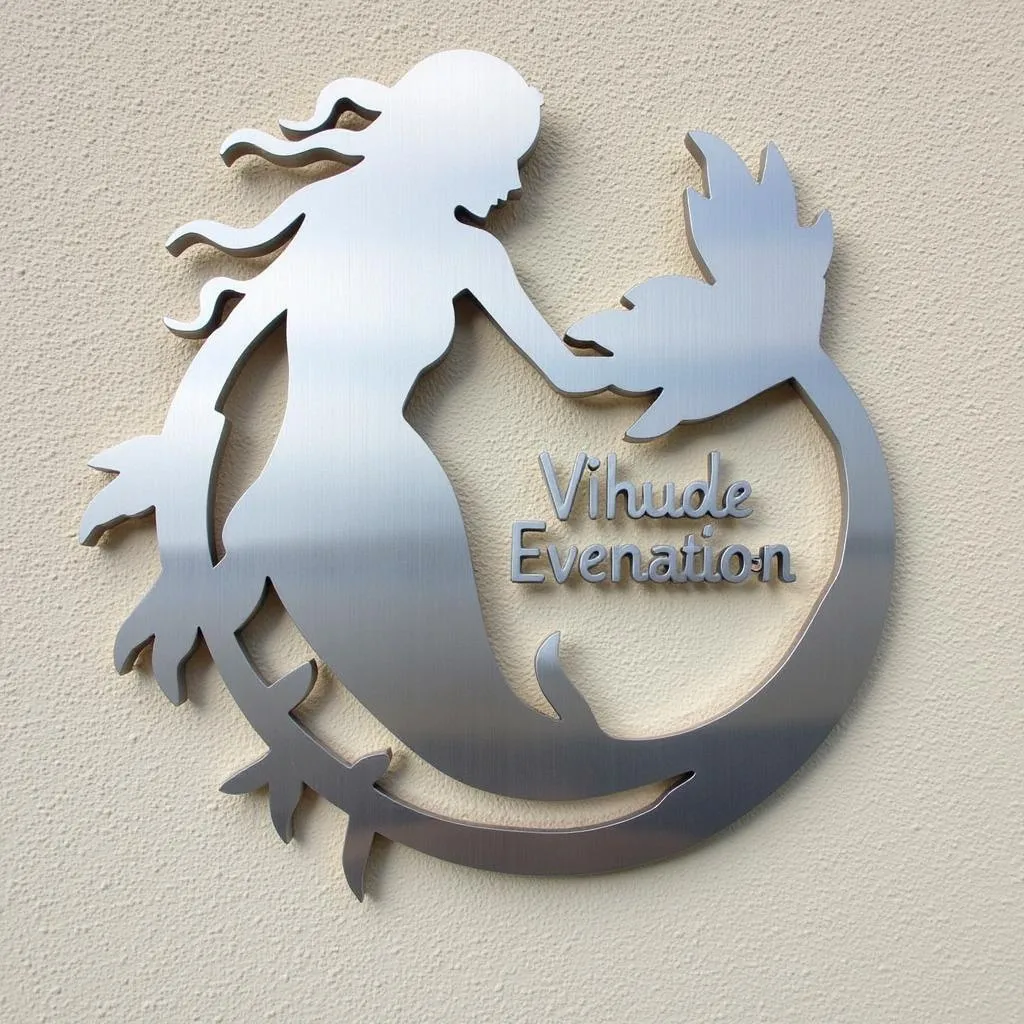 Personalized Metal Mermaid Sign