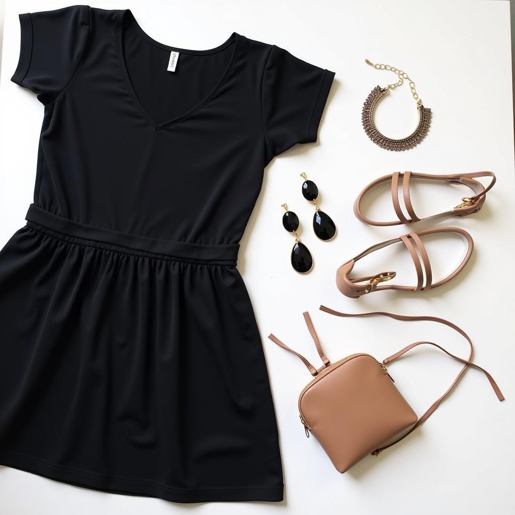 Accessorizing the minimalist black dress