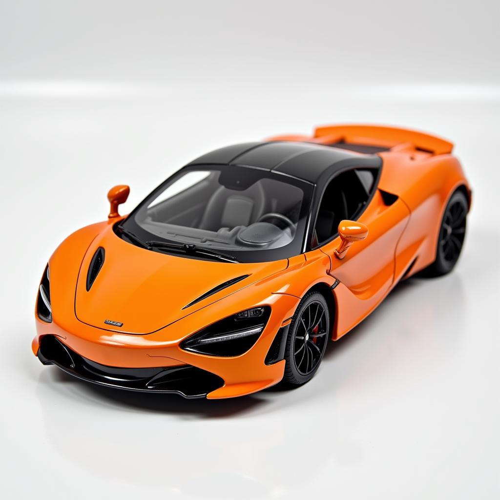 Mô hình xe 1/18 McLaren 720S màu cam nổi bật