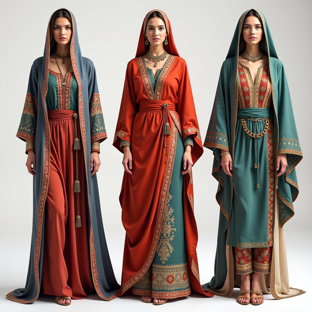 Modern Female Arab Clothing Designs