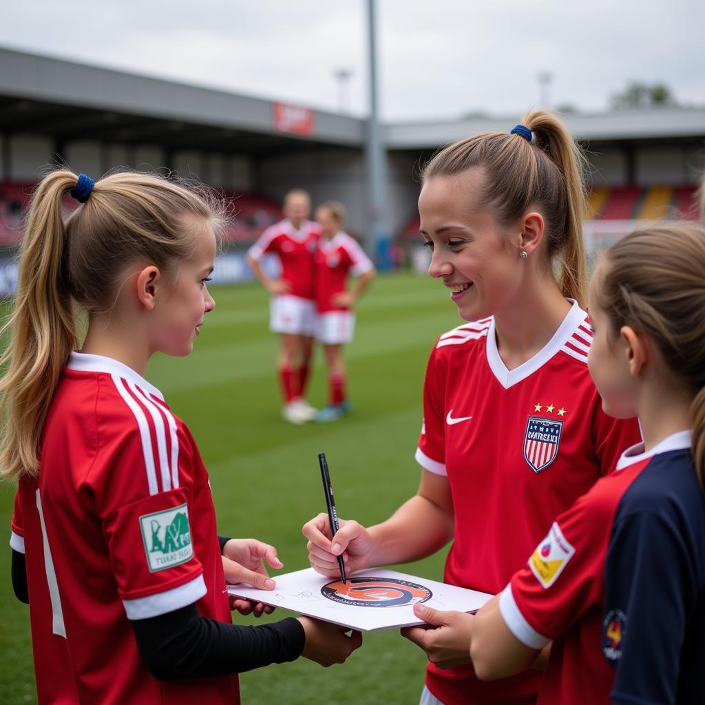 Molly Edwards Inspiring Young Players