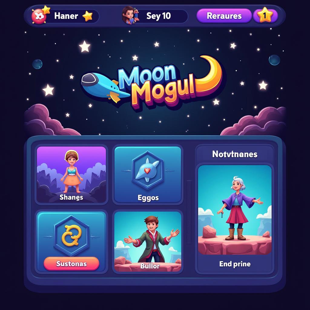 Giao diện Moon Mogul